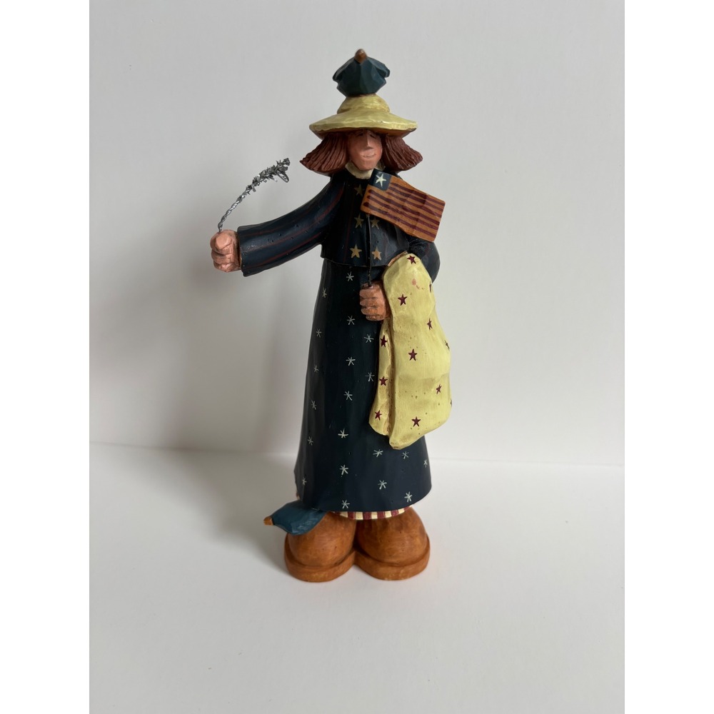 Williraye Studio WW1301 Patriotic Folk Art Figurine 1998 Americana Star Spangled